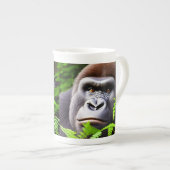 Peekaboo Gorilla, Bone China Cup Porselein Kop (Voorkant rechts)
