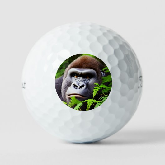 Peekaboo Gorilla, Golf Balls Golfballen (Voorkant)