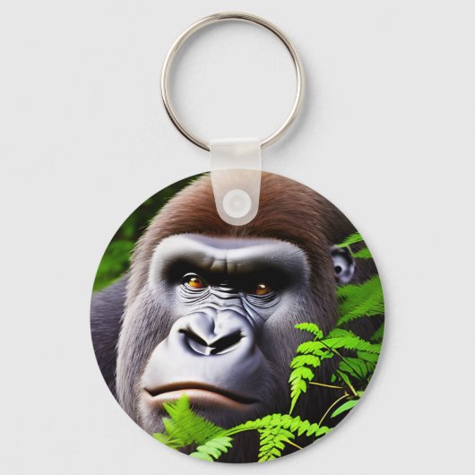 Peekaboo Gorilla, Keyring Sleutelhanger (Voorkant)