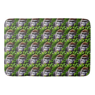 Peekaboo Gorilla, Memory Foam Bathmat Badmat