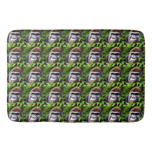 Peekaboo Gorilla, Memory Foam Bathmat Badmat (Voorkant)