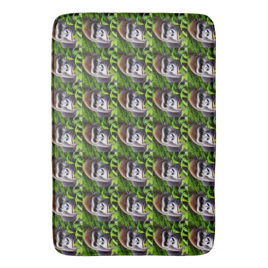 Peekaboo Gorilla, Memory Foam Bathmat Badmat (Voorkant Verticaal)