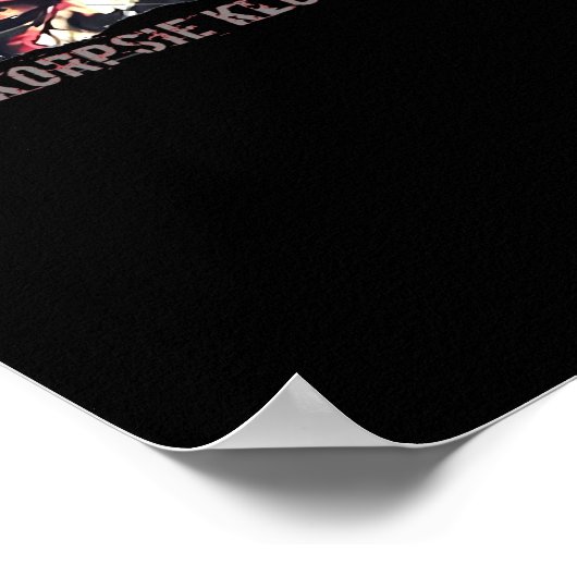 Peekaboo grafische herfstvibes poster (Hoek)