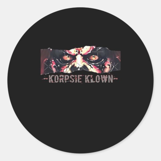 Peekaboo grafische herfstvibes ronde sticker (Voorkant)