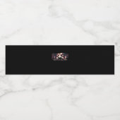 Peekaboo grafische herfstvibes waterfles etiket (Enkel label)