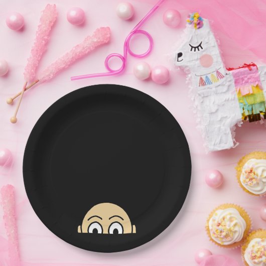 Peekaboo Graphic Basic-prijsopgave Papieren Bordje (Feest)