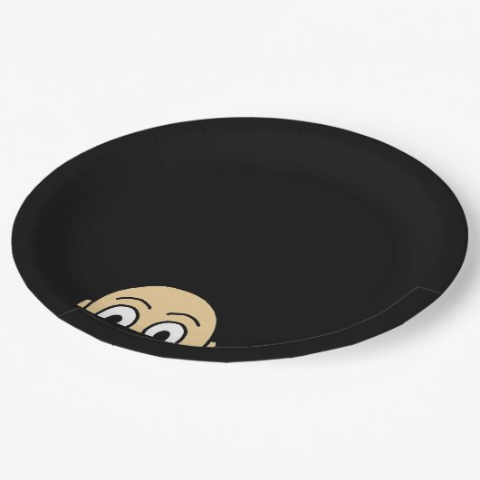 Peekaboo Graphic Basic-prijsopgave Papieren Bordje (Gekanteld)