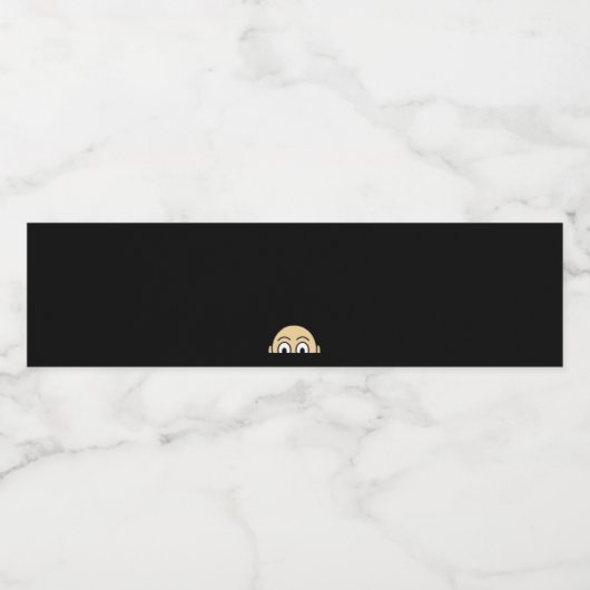 Peekaboo Graphic Basic-prijsopgave Waterfles Etiket (Enkel label)