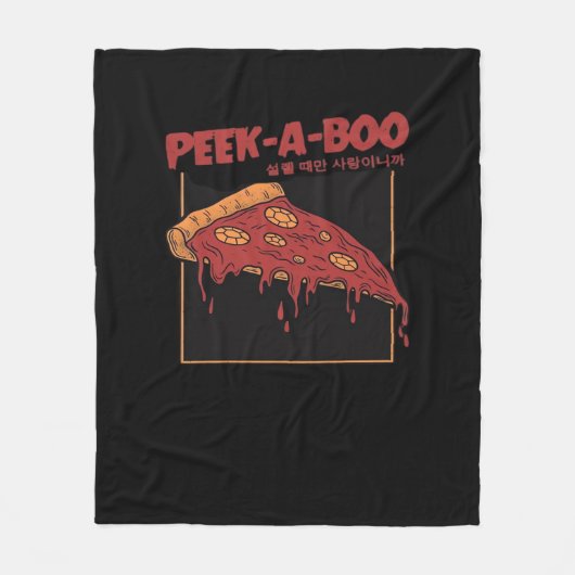 Peekaboo Grappig Quote Fleece Deken (Voorkant)