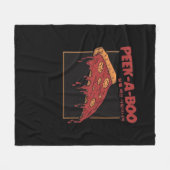 Peekaboo Grappig Quote Fleece Deken (Voorkant (Horizontaal))