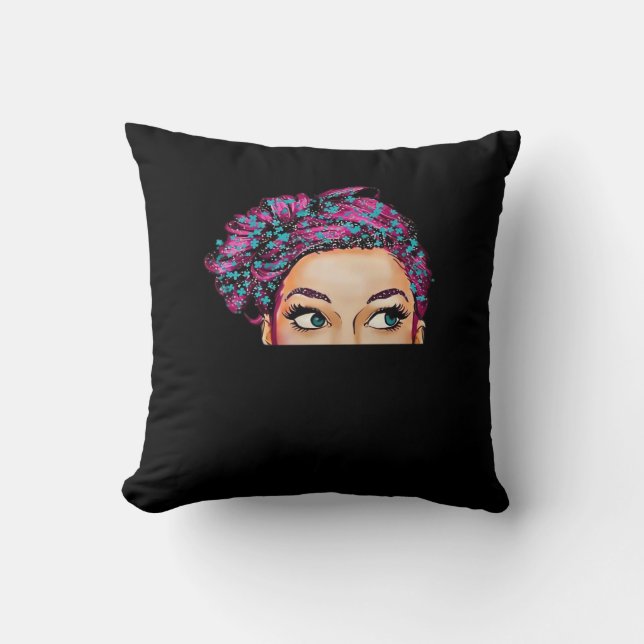 Peekaboo Halloween Design Kussen (Voorkant)