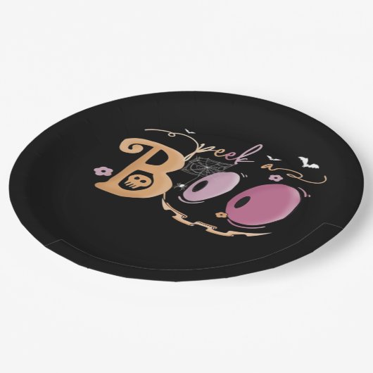 Peekaboo Halloween Essential Sloth Papieren Bordje (Gekanteld)