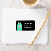 Peekaboo Happy Llama Adresetiketten Etiket (Insitu)