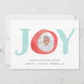 Peekaboo Joy | Vakantiefotokaart Feestdagenkaart (Voorkant)