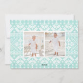 Peekaboo Joy | Vakantiefotokaart Feestdagenkaart (Achterkant)