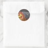 Peekaboo kattenpompoen sticker herfst (Tas)