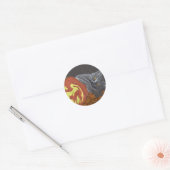 Peekaboo kattenpompoen sticker herfst (Envelop)