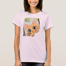 Peekaboo Kitten – Schattige kattenontwerp voor peu T-shirt