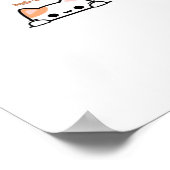 Peekaboo! - Klassiek design voor Halloween Poster (Hoek)