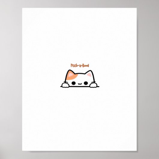 Peekaboo! - Klassiek design voor Halloween Poster (Voorkant)