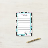 Peekaboo-Koe Post-it® Notes (Op bureau)