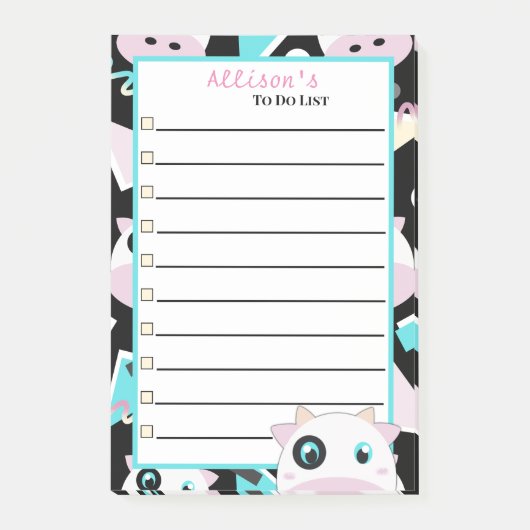 Peekaboo-Koe Post-it® Notes (Voorkant)