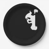 Peekaboo Lazy Sloth Papieren Bordje (Voorkant)