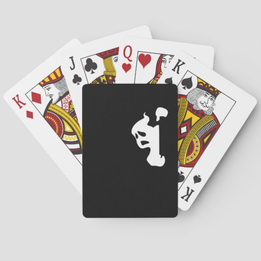 Peekaboo Lazy Sloth Pokerkaarten (Achterkant)