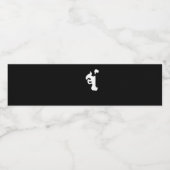 Peekaboo Lazy Sloth Waterfles Etiket (Enkel label)