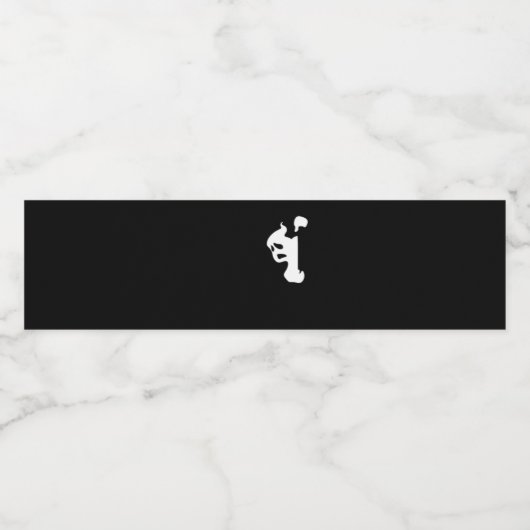 Peekaboo Lazy Sloth Waterfles Etiket (Enkel label)