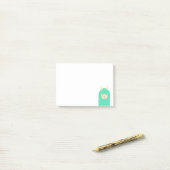 Peekaboo Llama Happy Emoji Post Post-it® Notes (Op bureau)