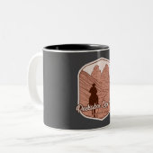 Peekaboo Loop Trail - Bryce Canyon paardrijden Tweekleurige Koffiemok (Voorkant links)