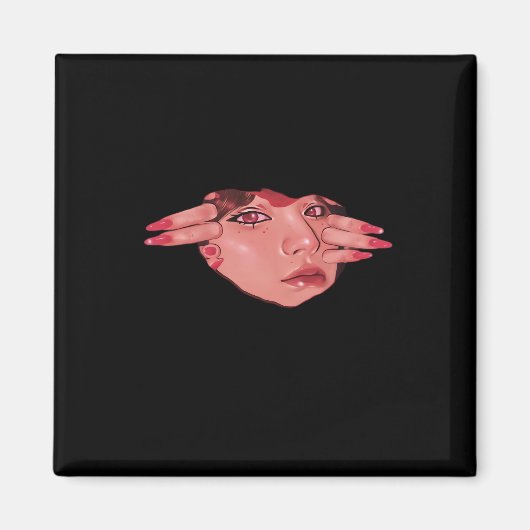 Peekaboo – Luiaard Design Vibes Magneet (Voorkant)