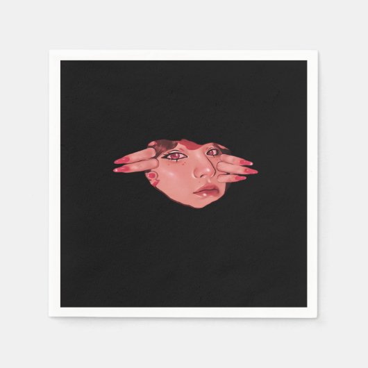 Peekaboo – Luiaard Design Vibes Servet (Voorkant)