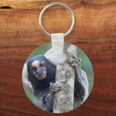 Peekaboo marmoset (Callithrix jacchus) Sleutelhanger (Voorkant)