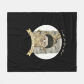 Peekaboo meme ontwerp voor Halloween Fleece Deken (Voorkant (Horizontaal))