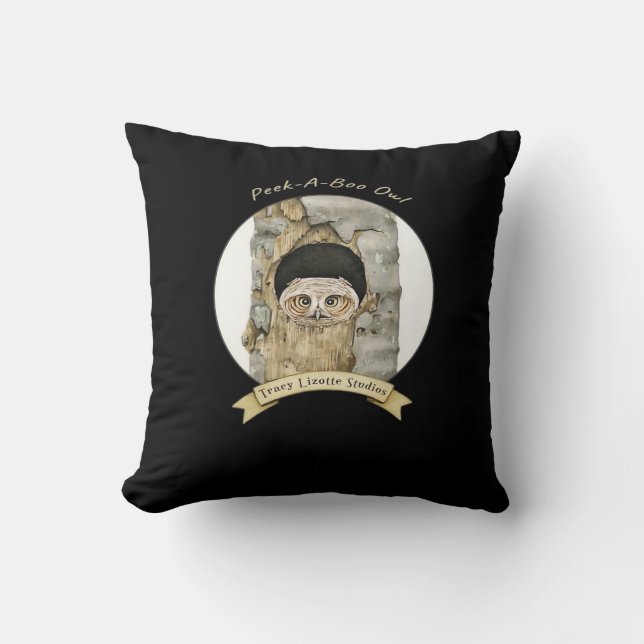 Peekaboo meme ontwerp voor Halloween Kussen (Voorkant)