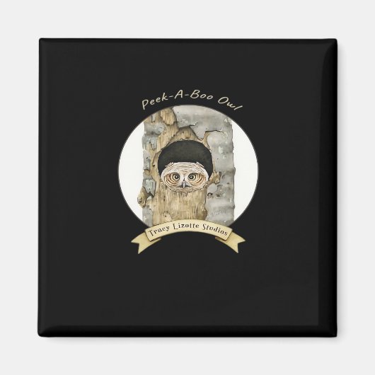 Peekaboo meme ontwerp voor Halloween Magneet (Voorkant)