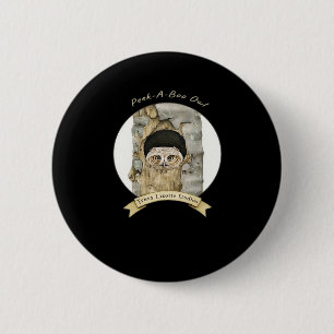 Peekaboo meme ontwerp voor Halloween Ronde Button 5,7 Cm