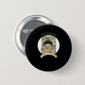 Peekaboo meme ontwerp voor Halloween Ronde Button 5,7 Cm (Voorkant /achterkant)