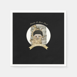 Peekaboo meme ontwerp voor Halloween Servet