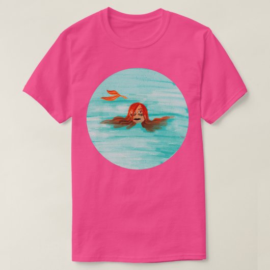 Peekaboo Mermaid T-shirt (Design voorkant)
