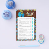 PeekaBoo Monsters Baby shower Game Old Wives' Tale Flyer (Enkel)