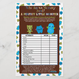 PeekaBoo Monsters Baby shower Game Perfect Baby