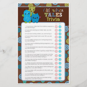 PeekaBoo Monsters Baby Shower Spel Oudewijvenpraat Flyer