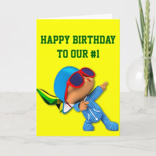 Peekaboo nummer 1 superster kaart (Voorkant)