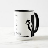 Peekaboo Ostrich Funny Mug Mok (Voorkant rechts)