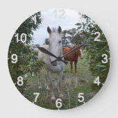 Peekaboo Paarden, Wandklok (Voorkant)
