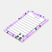 Peekaboo Paarse Panda Beer Post-it® Notes (Schuin)