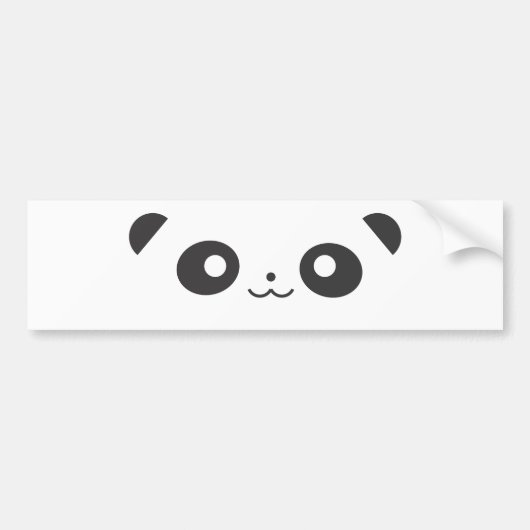 Peekaboo Panda Bumpersticker (Voorkant)